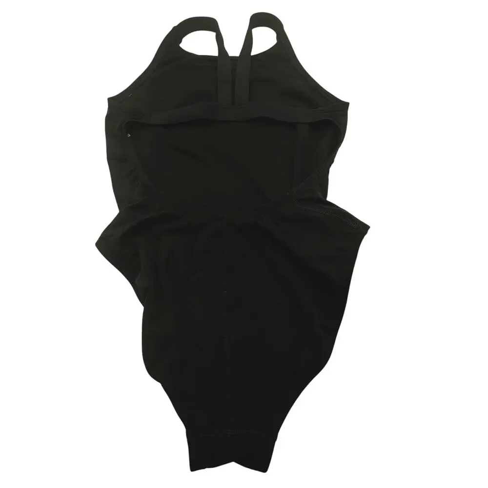 NIKE Women's Size 6 Black Hydrastrong One‎ Piece Swimsuit Competitive Athletic